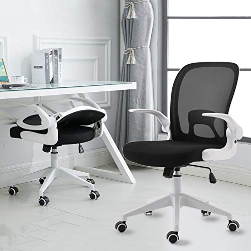 IPKIG Foldable Office Chair Home Office Desk Chairs with Wheels and