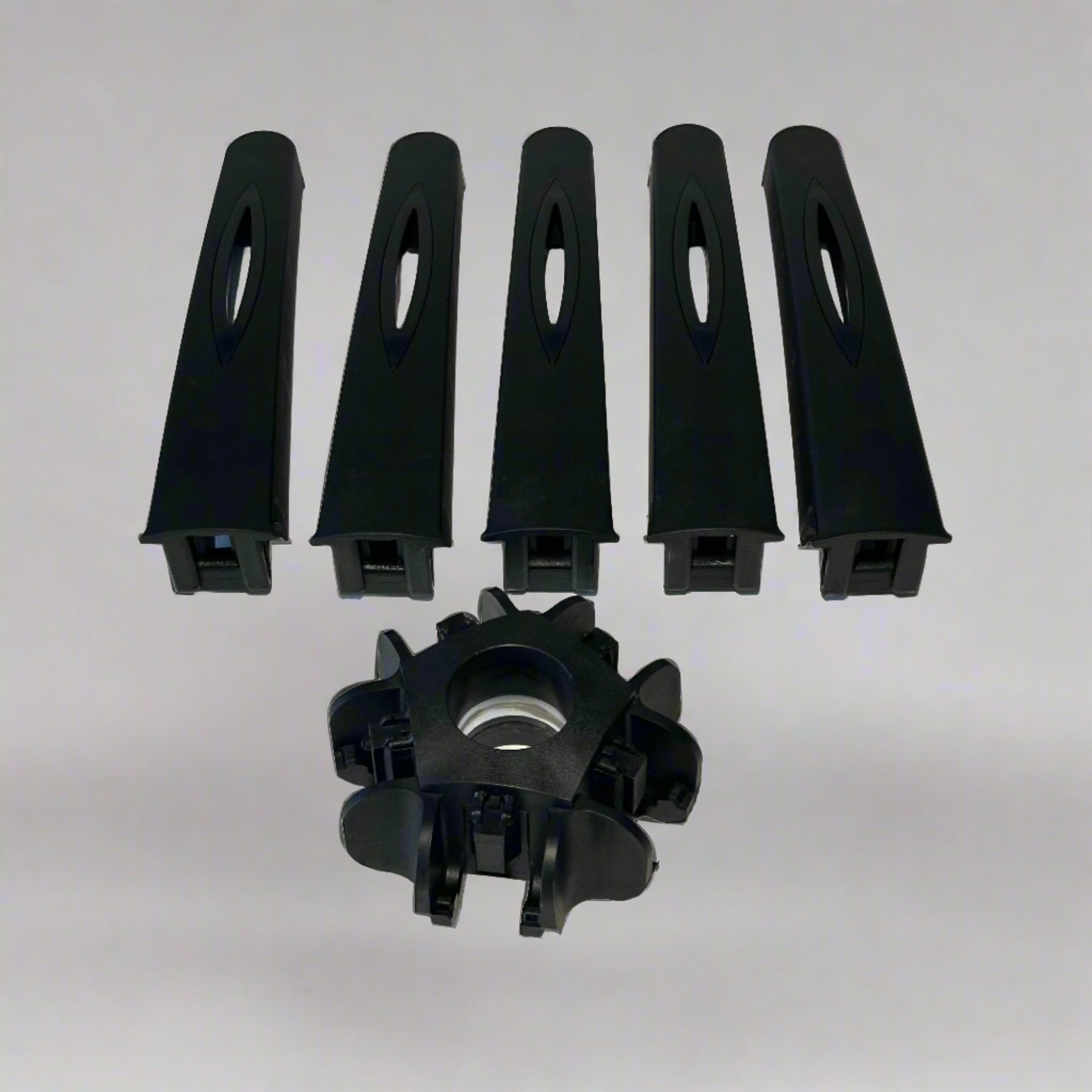 Assembled Cozy Roadie Collapsible Office Chair Wheelbase Kit
