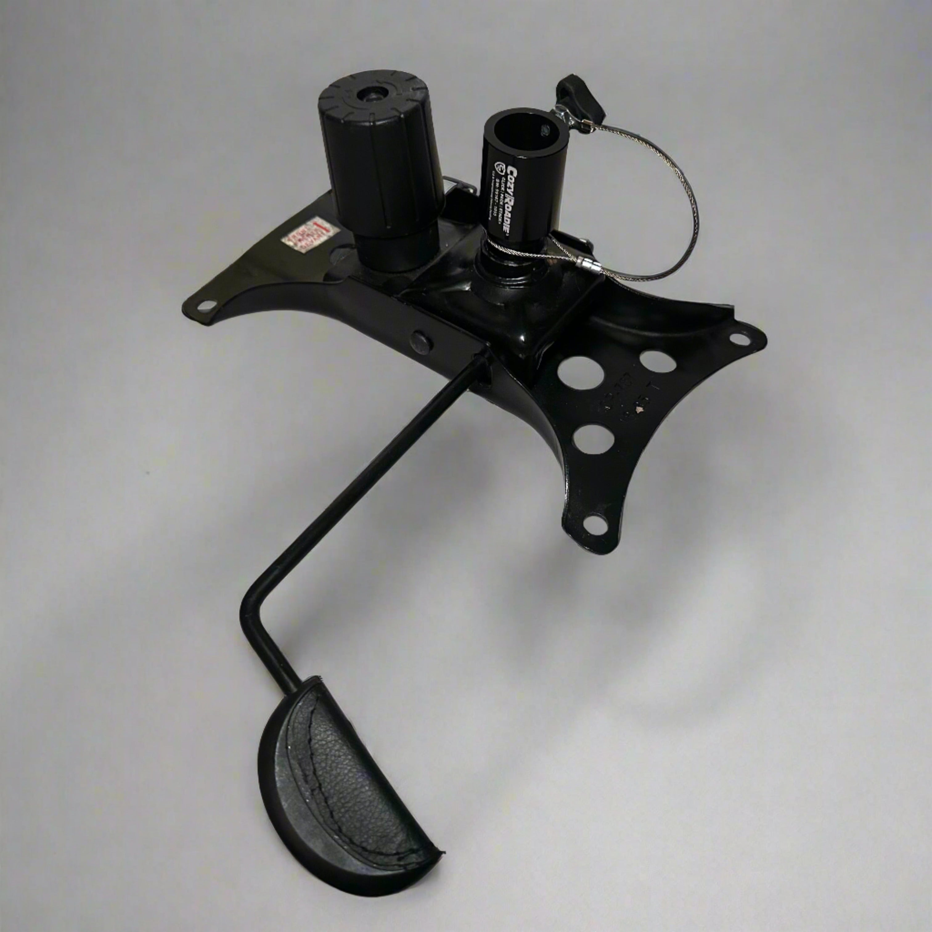 Cozy Roadie Universal Seat Plate Adapter installed