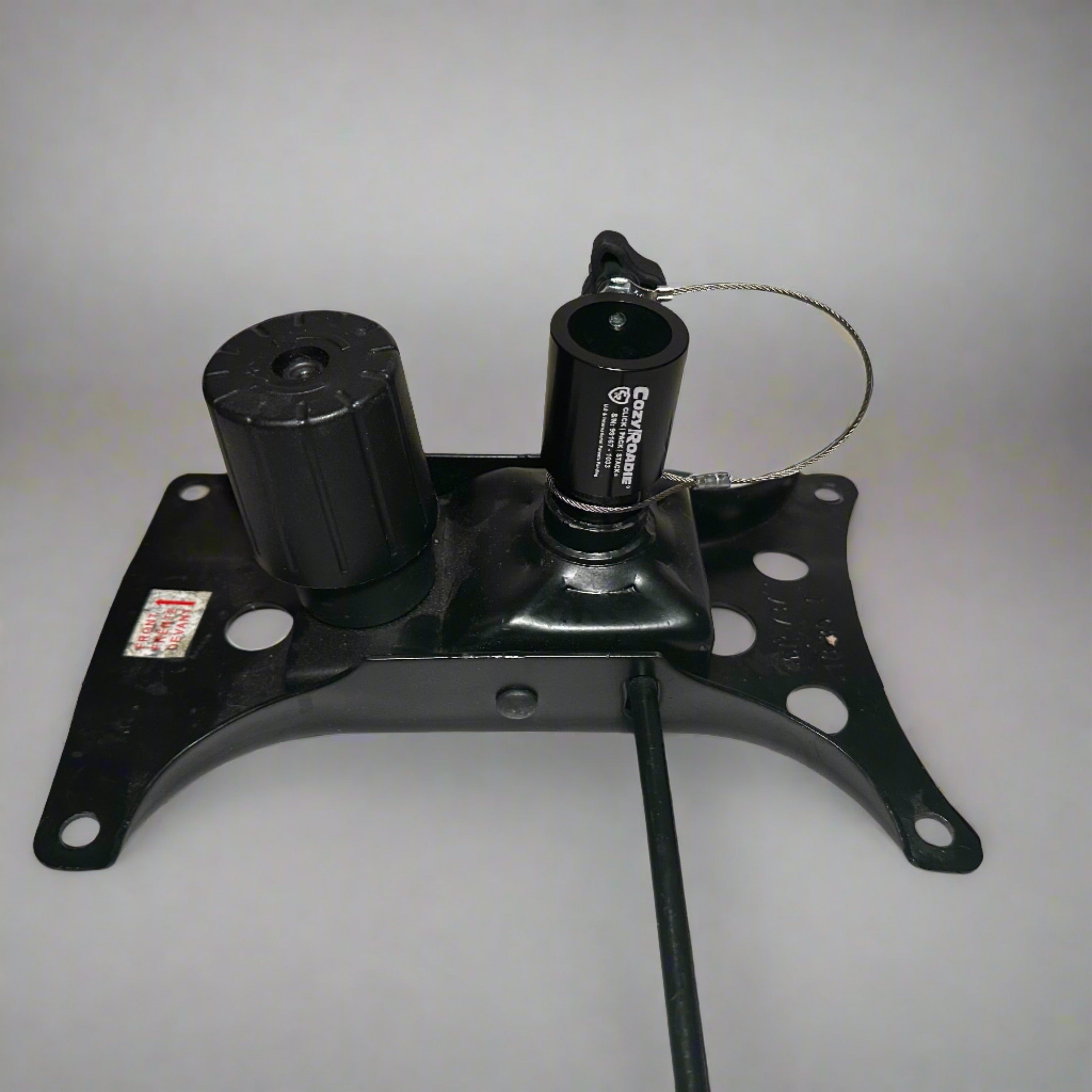 Cozy Roadie Universal Seat Plate Adapter Installed